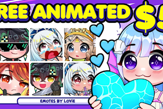 make vtuber twitch emotes sub badges and animated emotes