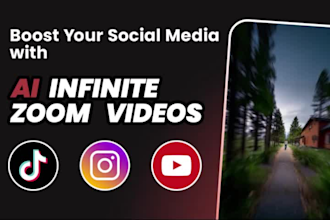 create viral infinite zoom video using ai