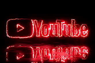 create a custom neon logo animation intro