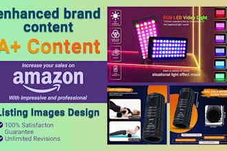do amazon ebc a plus enganced brand content and listing images design
