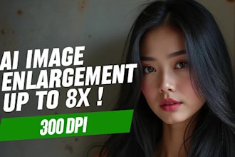 upscale enlarge and enhance image picture photo for high resolution printing