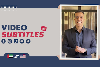 translate and add arabic or english subtitles to your video