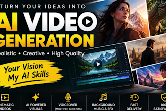 create ai videos , ads and animations