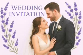 create luxury wedding invitations video with aesthetic theme