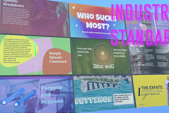 complete your pitch presentation deck with your TV show idea