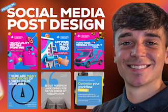 design branded and creative posts for your social media