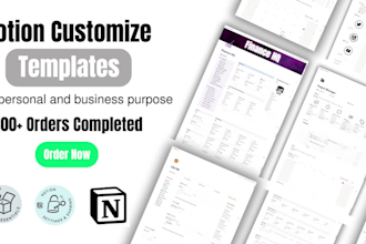 create custom notion templates for your business and personal use