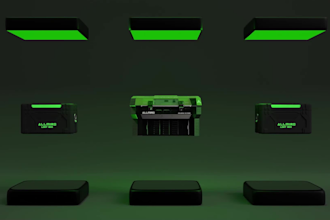 craft loot box or mystery box or product box animation