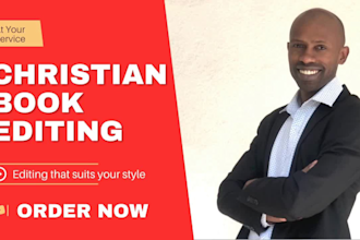 be your christian book editor and proofreader