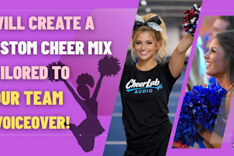 create a custom cheer mix tailored to your team