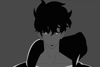 create a 2d anime style animation