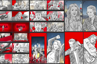 do animation short film tv commercial storyboard frame scene storyboard artist
