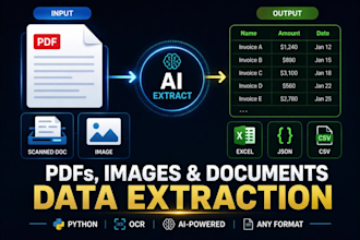 extract structured data from pdfs and scanned documents using ai ocr