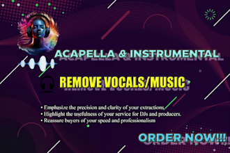 remove vocals or music from any song