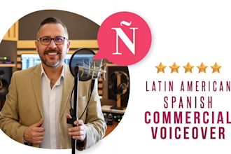 record latin american spanish commercial voiceover