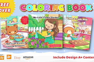 draw cute doodle line art illustration for bold easy coloring page