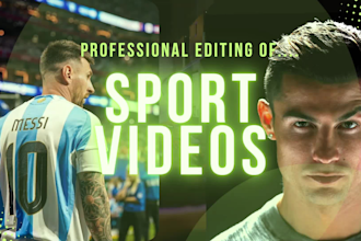 do professional sports video editing fast and cheap