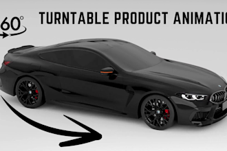 create a turntable video for your 3d product model