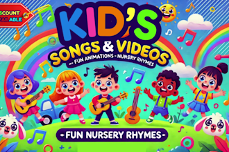 create kids songs, kids music, kids video, kids youtube  video