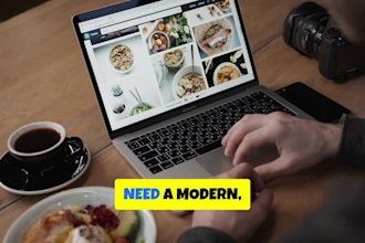 create a professional restaurant website with food ordering