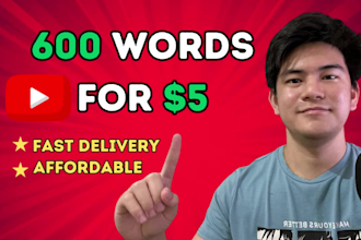 record a professional young male youtube voice over