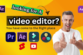 do professional youtube video editing, podcast edit and post production, ads