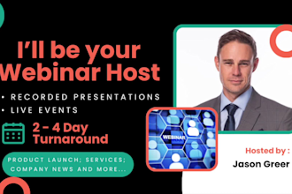 be your spokesperson actor for your webinar and presentation