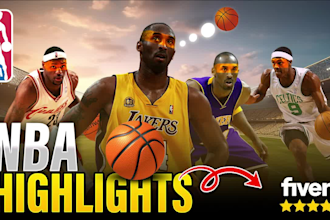 create nba, highlights video and youtube shorts
