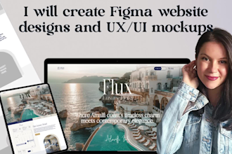create figma website designs and UI UX mockups