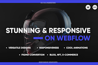 design webflow website or convert figma to webflow