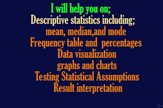 do data visualization, tables, and statistical summary