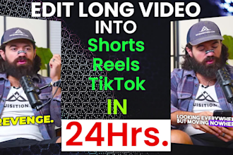 edit your podcast, video into an engaging reel, shorts with subtitles