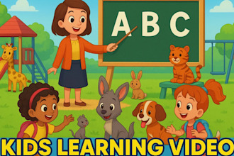 make engaging kids learning videos, educational video for kids animation channel