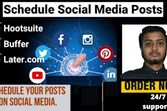 professionally schedule your posts on social media
