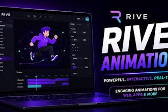 create custom  rive animation for web or app