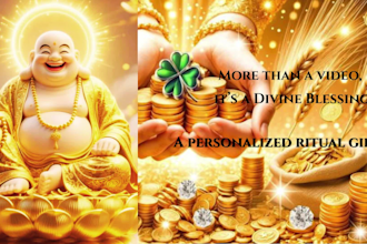 create a personalized divine birthday blessing video