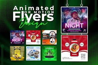 create amazing animated flyers or motion flyers
