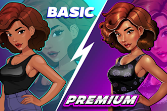 create cartoon logo design for business