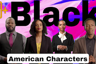 create black american ai spokesperson video actors
