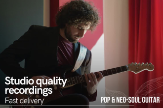 record studio quality pop guitar