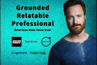 record a conversational american male voice over