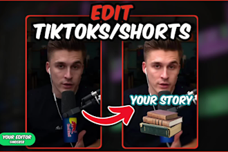 edit engaging short form content for tiktok shorts or reels
