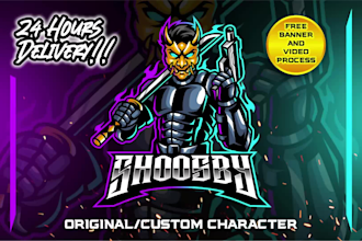 create exclusive design mascot logo for esports, gaming, twitch, youtube
