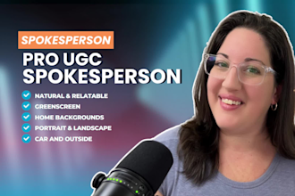 create ugc spokesperson and podcast style videos of your app