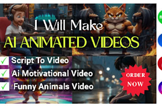 make engaging script to ai story and funny animals animation shorts video