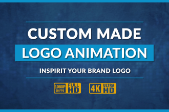 produce custom logo animation or animated youtube intro outro videos