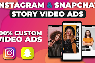 create professional instagram story video and snapchat ads