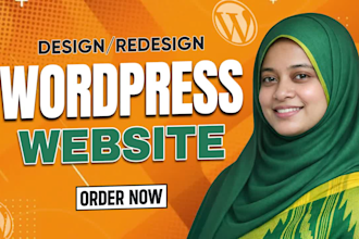 do wordpress website development, design or redesign wordpress custom website