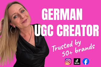 create authentic german ugc ads for tiktok, instagram and paid ads