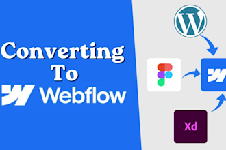 convert wordpress to webflow, figma to webflow, xd to webflow website